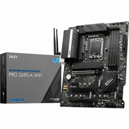 MSI - PRO Z690-A WIFI (Socket LGA 1700) Intel Z690 ATX DDR5 Wi-Fi 6E Motherboard - Black