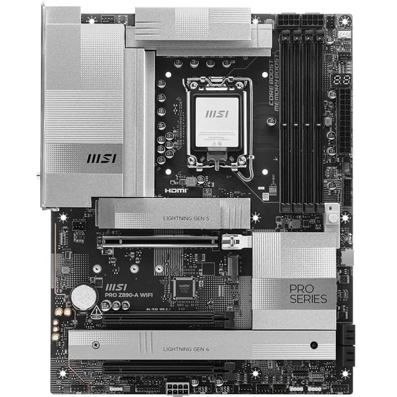 MSI PRO Z890-A Wi-Fi DDR5 LGA 1851 SATA 6Gb/s ATX Gaming Motherboard