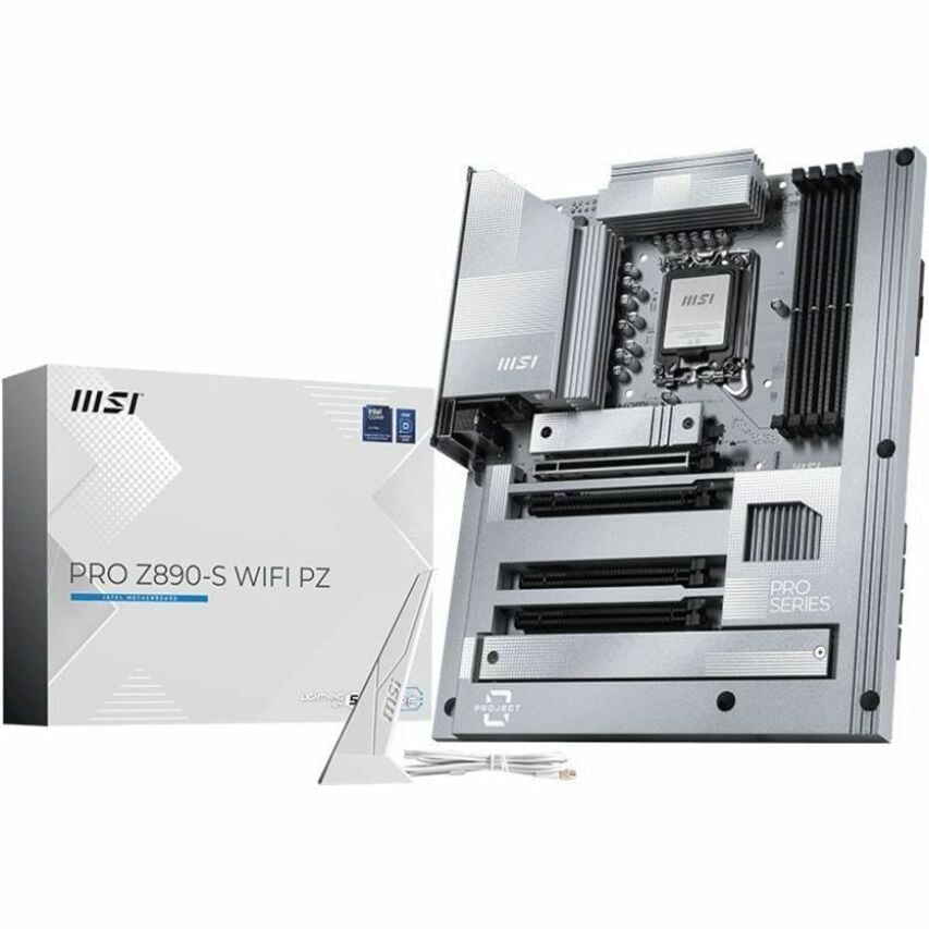 MSI PRO Z890-S WIFI PZ Gaming Desktop Motherboard, Intel Z890 Chipset, Socket LGA-1851, ATX