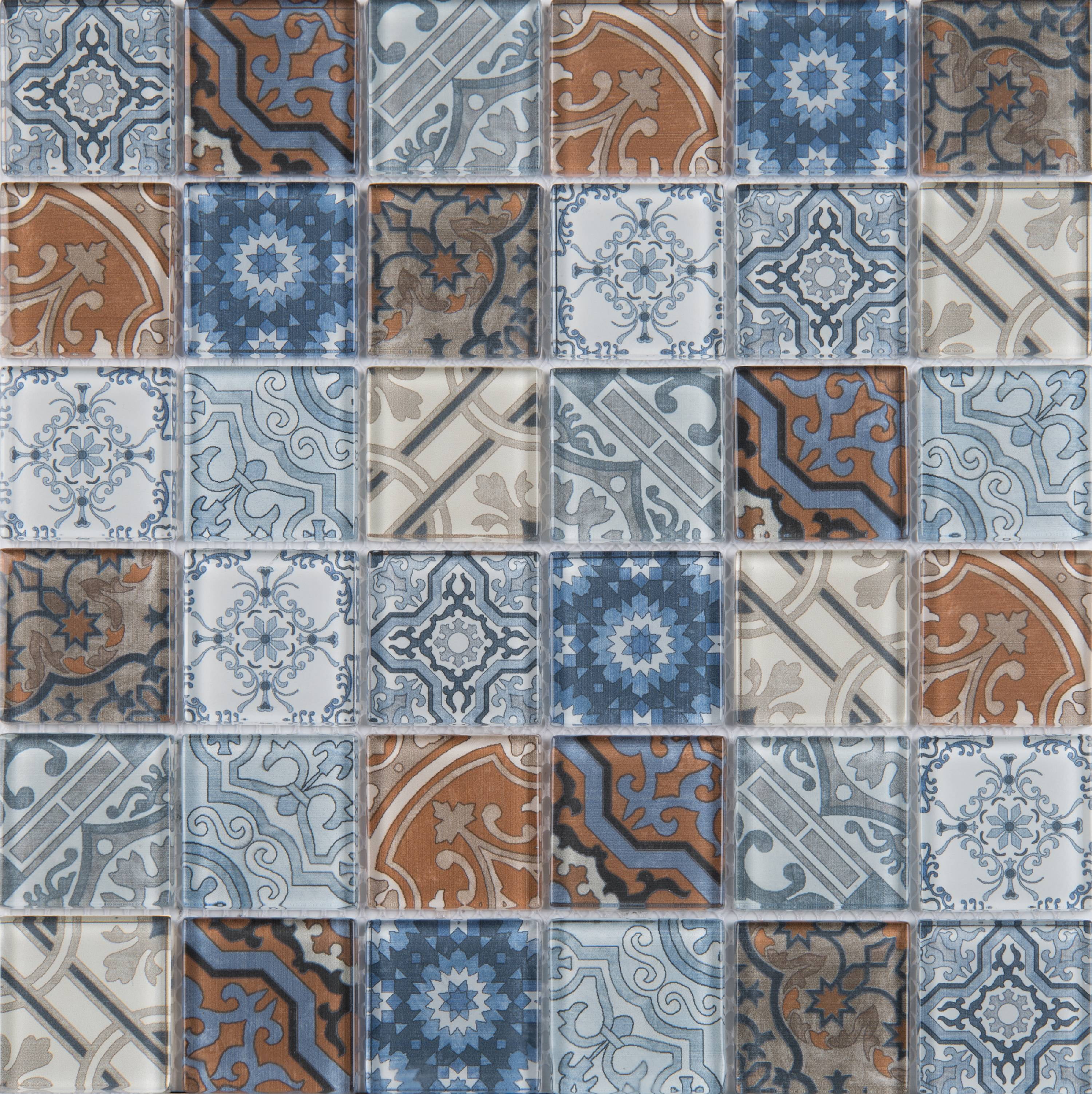 MSI Pasadena 12 in. x 12 in. x 6 mm Glass Mesh-Mounted Mosaic Tile (15 sq. ft. / case)