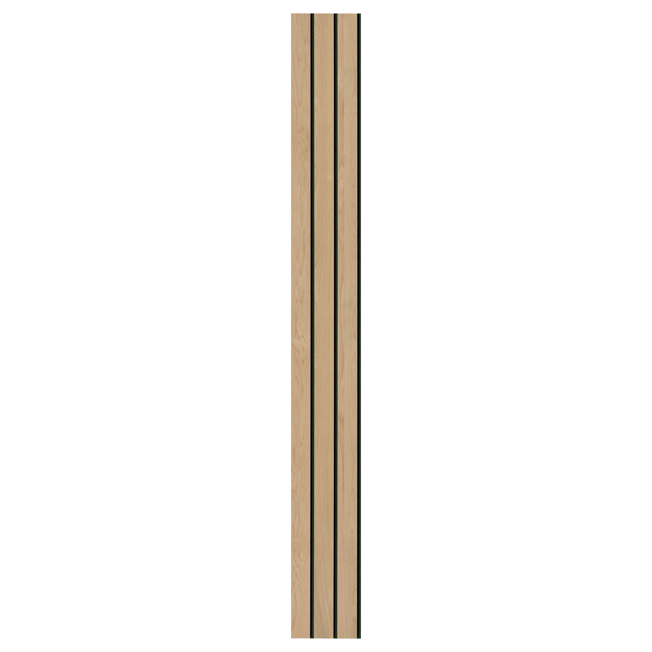 MSI 94.5 in. x 10.63 in. Natural 3D Fluted Wood Slat Acoustic Sound Absorbing Wall Paneling (Set Of 4)