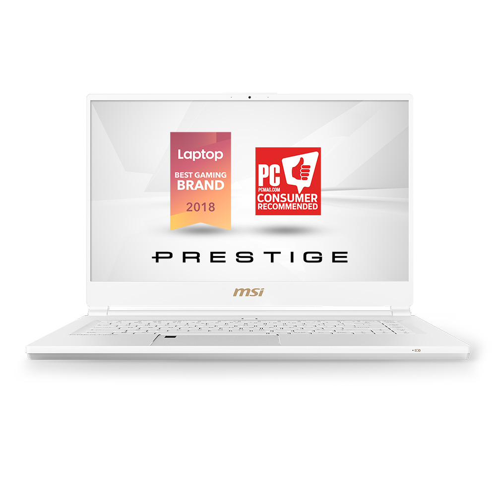 MSI Prestige P65 Creator 8RF-442 15.6" LCD - Intel Core i7 (8th Gen) i7-8750H 2.2GHz - 16GB DDR4 SDRAM - 256GB SSD - Windows 10 Pro - NVIDIA GeForce GTX 1070 8GB GDDR5 - Notebook - image 1 of 6