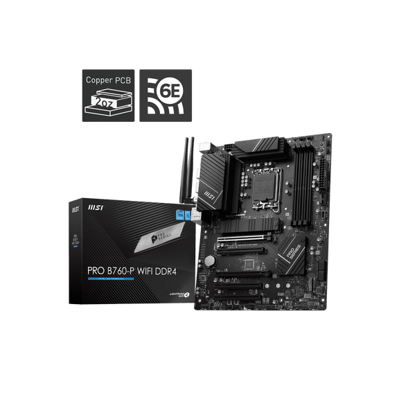 MSI Pro Gaming Desktop Motherboard - Intel B760 Chipset - Socket LGA-1700 - ATX (prob760-pwifiddr4)