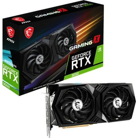 MSI RTX 3050 Gaming X 8G GDDR6 PCI Express Gen 4 128-bit DisplayPort X 3 HDMI X 1 Dual Fan Gaming Graphics Card