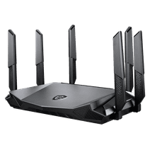 MSI Radix AX6600 WiFi 6 Tri-Band Gaming Router, AI QoS, 1.8GHz Quad-Core Processor, MU-MIMO, Tri Band Gigabit Wireless, 8-Stream, High Speed Long Range Gaming Router