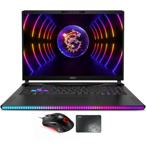 MSI Raider GE68HX Gaming Laptop (Intel i9-13950HX 24-Core, 16.0in 144Hz Wide UXGA (1920x1200), GeForce RTX 4060, 32GB DDR5 5600MHz RAM, 2TB PCIe SSD, Backlit KB, Win 10 Pro) with Clutch GM08 , Pad