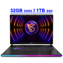 MSI Raider GE68HX Premium Gaming Laptop 16" FHD IPS 144Hz Intel 24-core i9-14900HX 32GB DDR5 1TB SSD GeForce RTX 4070 RGB Backlit Thunderbolt4 USB-C Dynaudio FHD IR Privacy Camera Win11 Black
