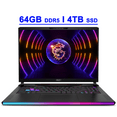 thumbnail image 1 of MSI Raider GE68HX Premium Gaming Laptop 16" FHD+ IPS 144Hz Intel 24-core i9-14900HX 64GB DDR5 4TB SSD GeForce RTX 4070 RGB Backlit Thunderbolt4 USB-C Dynaudio FHD IR Privacy Camera Win11 Black, 1 of 6