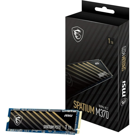 MSI SPATIUM M370 NVMe 1TB SSD SM370N1TB M.2 Internal PCIe