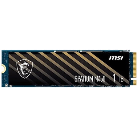 MSI SPATIUM M450 M.2 2280 1TB PCI-Express 4.0 x4, NVMe 1.4 3D NAND Internal Solid State Drive (SSD)