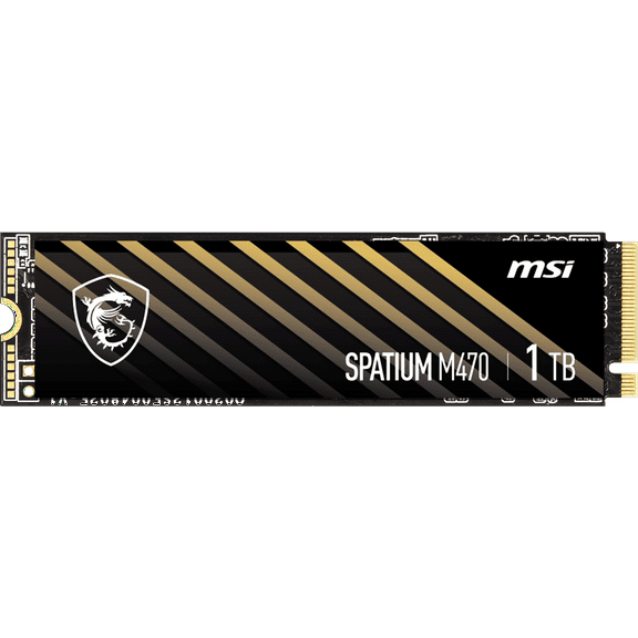 MSI SPATIUM M470 PRO PCIe 4.0 NVMe M.2 2280 1TB PCI-Express 4.0 x4 3D NAND Internal Solid State Drive (SSD) - SM470PN1TB