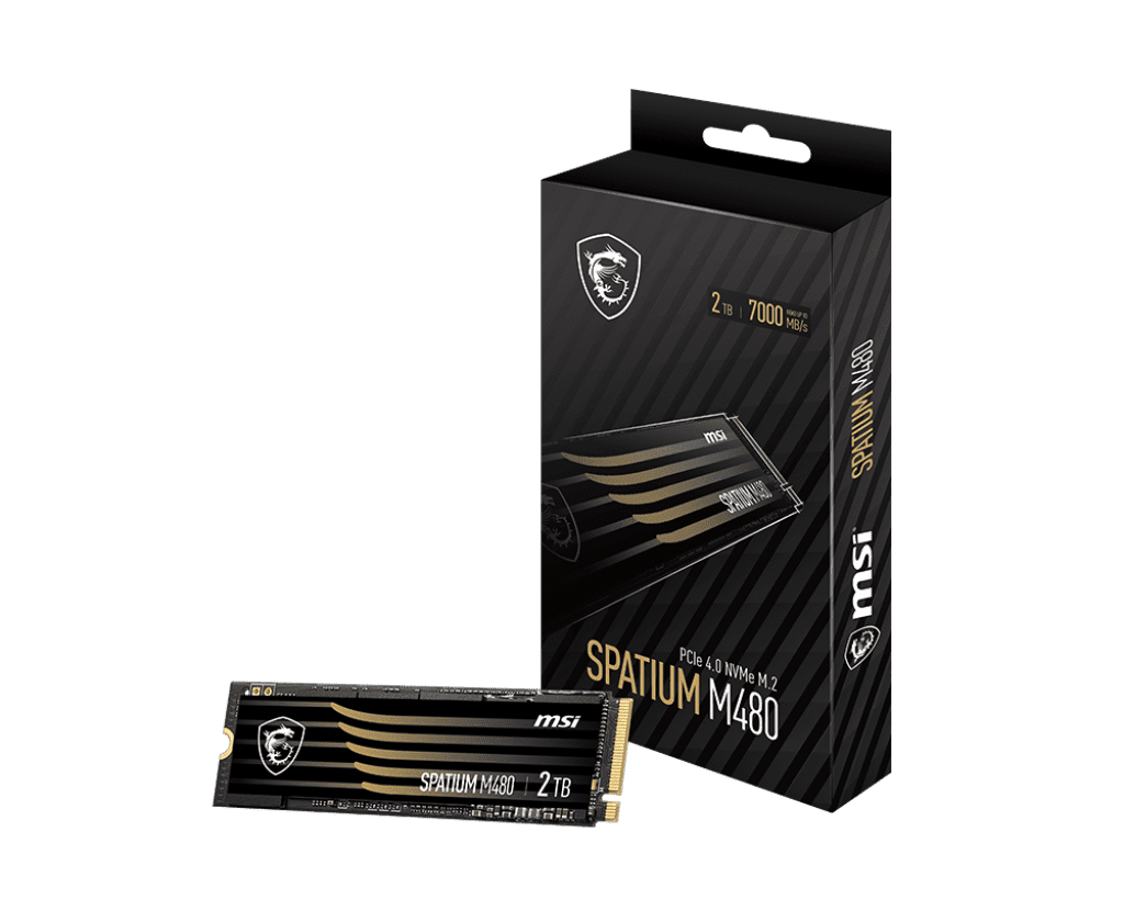 MSI SPATIUM M480 PRO 1TB PCIe 4.0 NVMe M.2, 3D NAND Internal