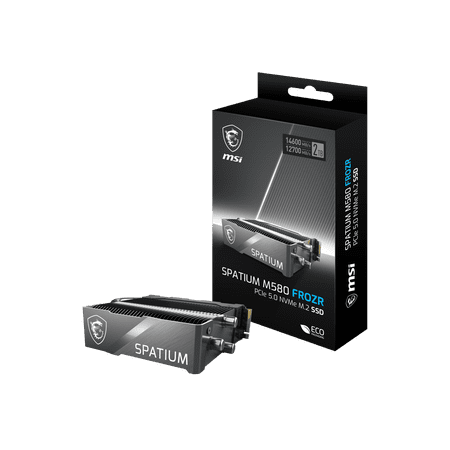 MSI SPATIUM M580 PCIe 5.0 NVMe M.2 2TB FROZR Solid State Drive (SSD) - SM580PN2TBF