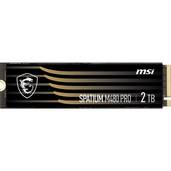 MSI SPATIUM M480 PRO PCIe 4.0 NVMe M.2 - 2TB, 2GB Cache, R/W 7400 - 7000, - Solid State Drive