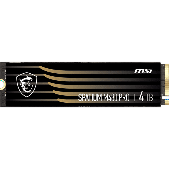 MSI SSD SPATIUM M480 PRO PCIe 4.0 NVMe M.2 4TB Internal Solid State Drive (SSD)
