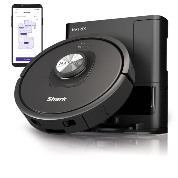 MSI Shark Matrix Cordless Self Emptying Robot Vacuum Bagless Black (RV2310AE)