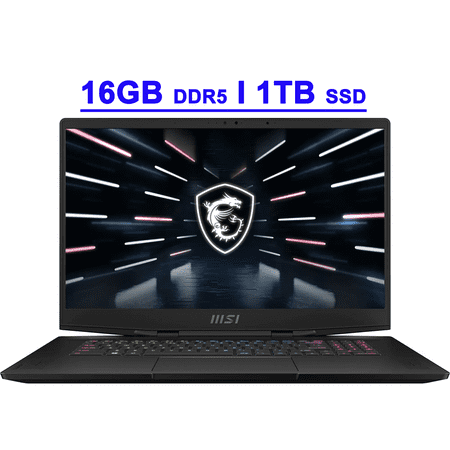MSI Stealth GS77 Premium Gaming Laptop 17.3" FHD IPS 144Hz Intel 14-core i7-12700H 16GB DDR5 1TB SSD GeForce RTX 3060 RGB Backlit Thunderbolt Killer AX1675 Nahimic Dynaudio FHR IR Camera Win11