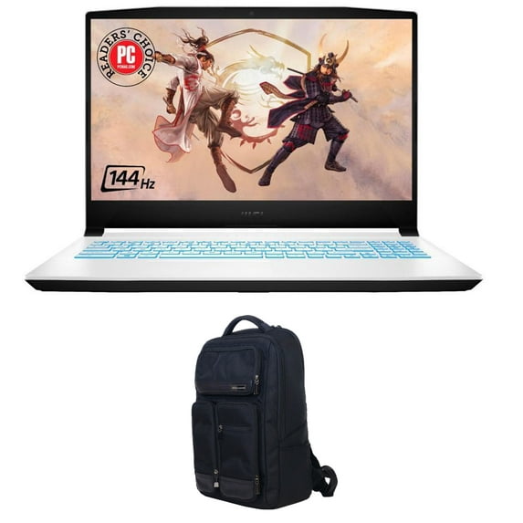 MSI Sword 15 Gaming/Entertainment Laptop (Intel i7-11800H 8-Core, 15.6in 144Hz Full HD (1920x1080), NVIDIA RTX 3050 Ti, 8GB RAM, 512GB PCIe SSD, Backlit KB, Wifi, Win 11 Pro) with Atlas Backpack
