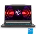 thumbnail image 1 of MSI Thin 15.6" 144Hz Gaming Laptop - Intel Core i5-12450H NVIDIA GeForce RTX 3050 8GB DDR4 512GB SSD Gray, 1 of 5