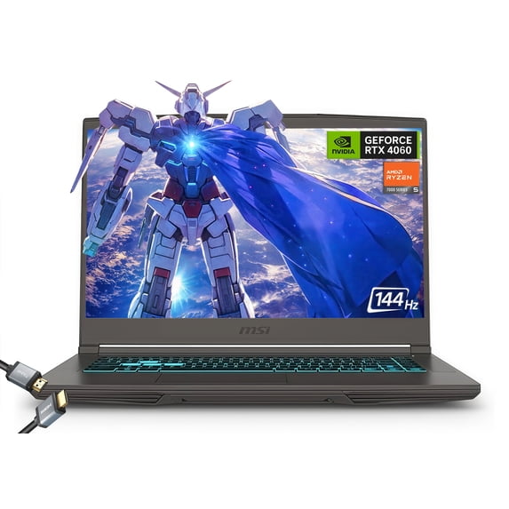 MSI Thin 15.6 inch 144Hz FHD Thin Bezel IPS Gaming Laptop, AMD Ryzen 5 ...