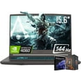 thumbnail image 1 of MSI Thin A15 AI 15.6” 144Hz FHD Gaming Laptop, AMD Ryzen R9-8945HS, NVIDIA Geforce RTX 4060, WiFi 6E, Backlit Keyboard, Win 11 Pro, Black(32GB DDR5 RAM | 2TB SSD), 1 of 5