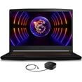thumbnail image 1 of MSI Thin GF63 12U Gaming/Entertainment Laptop (Intel i5-12450H 8-Core, 15.6in 144 Hz Full HD (1920x1080), GeForce RTX 2050, 64GB RAM, Win 11 Pro) with G2 Universal Dock, 1 of 7