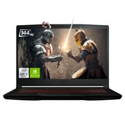 MSI Thin GF63 Gaming Laptop, 15.6" FHD Display, Intel Core i5-12450H. 64 GB DDR4 RAM, 2 TB PCIe SSD, NVIDIA GeForce RTX 2050, Backlit Keyboard, Windows 11 Home, Black