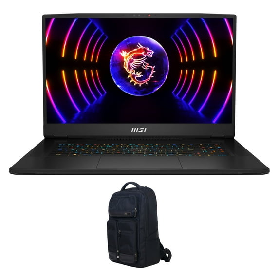MSI Titan GT77HX 17.3 Gaming/Entertainment Laptop (Intel i9-13980HX 24-Core, 17.3in 144Hz 4K Ultra HD (3840x2160), NVIDIA GeForce RTX 4090, 128GB DDR5 3600MHz RAM, Win 11 Pro) with Atlas Backpack
