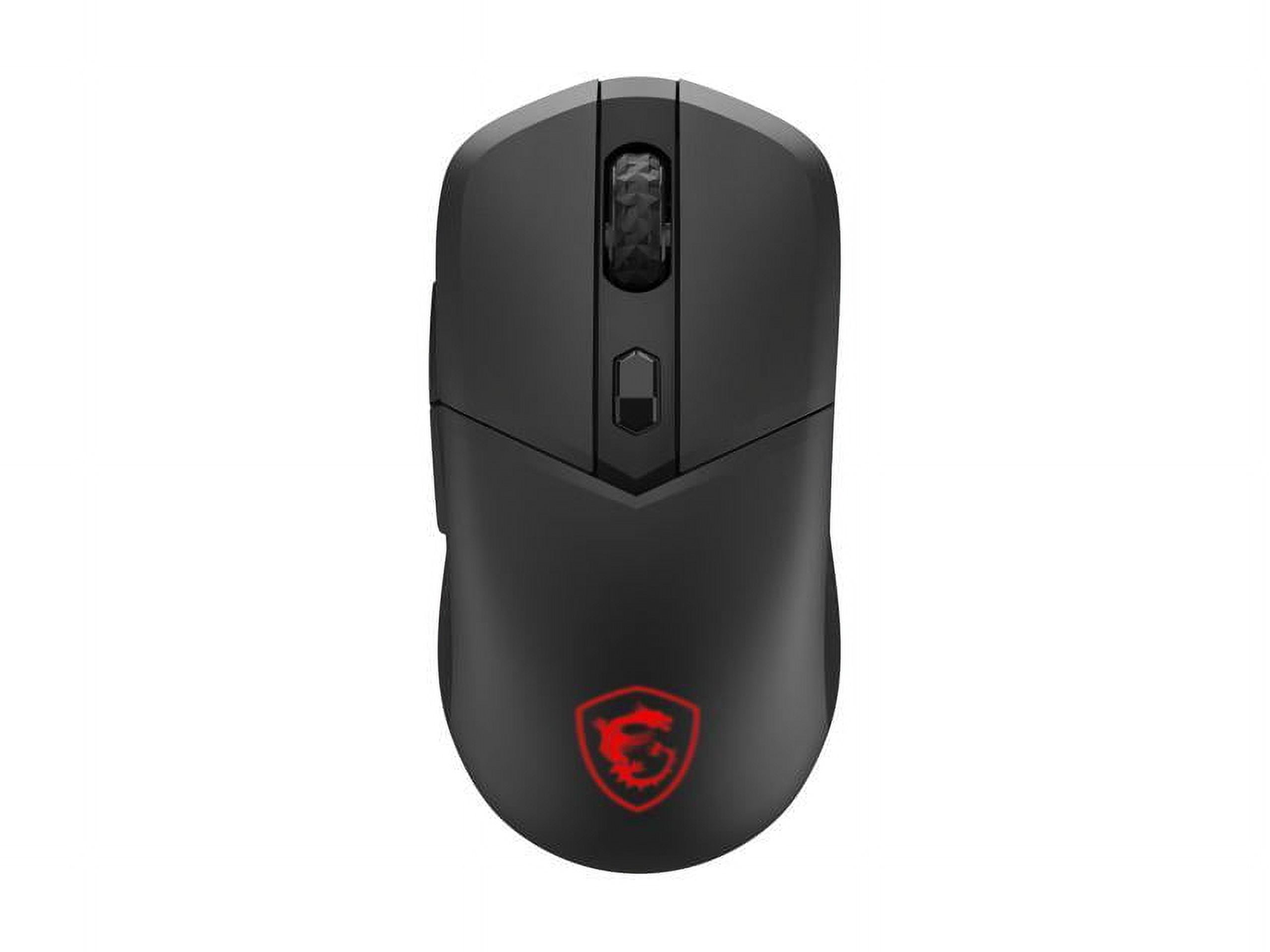 MSI Versa 300 Gaming Mouse - Optical - Cable/Wireless - Bluetooth/Radio Frequency - 2.40 GHz - Rechargeable - Black - USB 2.0 - 8000 dpi - 6 Button(s) - Symmetrical