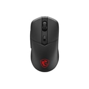 MSI Versa 300 Gaming Mouse - Optical - Cable/Wireless - Bluetooth/Radio Frequency - 2.40 GHz - Rechargeable - Black - USB 2.0 - 8000 dpi - 6 Buttons - Symmetrical