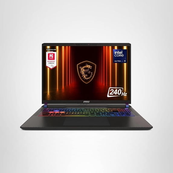 MSI Vector 16 HX AI 16 240Hz QHD+ Gaming Laptop: Intel Core Ultra 9-275HX, NVIDIA Geforce RTX 5070Ti, 16GB DDR5, 1TB NVMe SSD, Thunderbolt 5, Wi-Fi 7, Win 11 Home: Cosmo Gray A2XWHG-211US