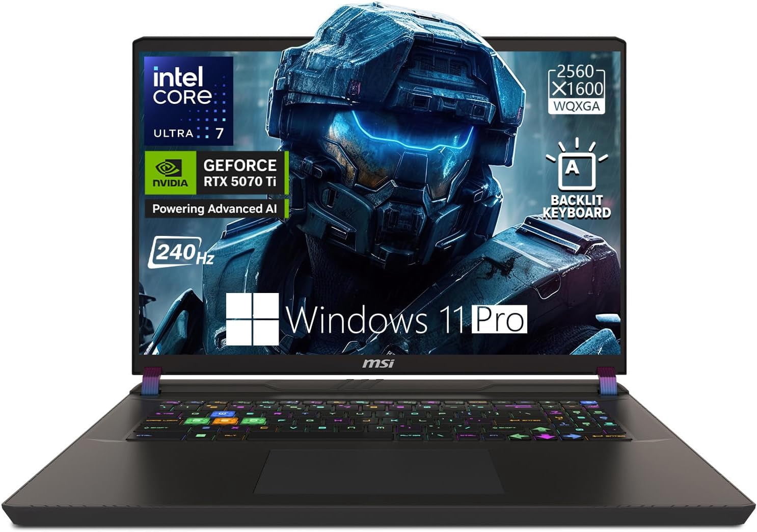 MSI Katana 15 HX 15.6 165Hz QHD Gaming Laptop: Intel Core i7