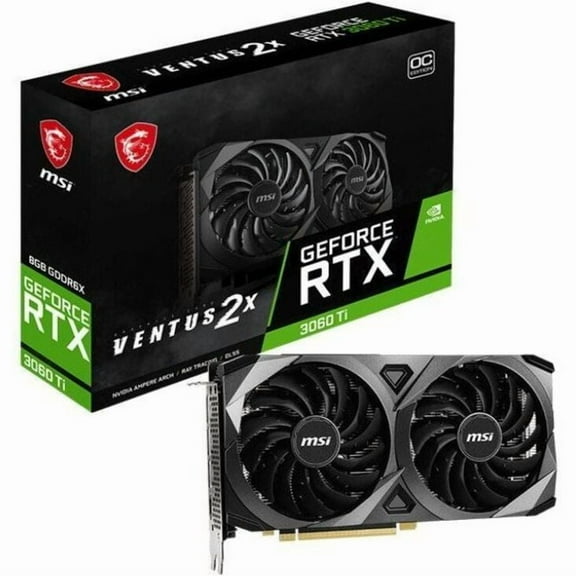 MSI Ventus GeForce RTX 3060 Ti 8GB GDDR6X PCI Express 4.0 Video Card RTX 3060 TI VENTUS 2X 8GD6X OC