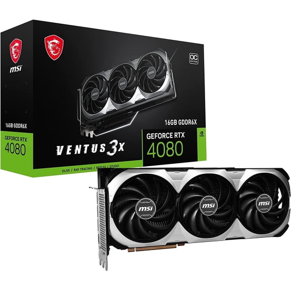 MSI Ventus GeForce RTX 4080 16GB GDDR6X PCI Express 4.0 Video Card RTX 4080 16GB VENTUS 3X OC