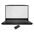 thumbnail image 1 of MSI WF66 11UJ-267 Workstation Laptop (Intel i7-11800H 8-Core, 15.6in 60Hz Full HD (1920x1080), NVIDIA RTX A2000, 16GB RAM, 2TB PCIe SSD, Backlit KB, Wifi, USB 3.2, HDMI, Win 10 Pro) with DV4K Dock, 1 of 7