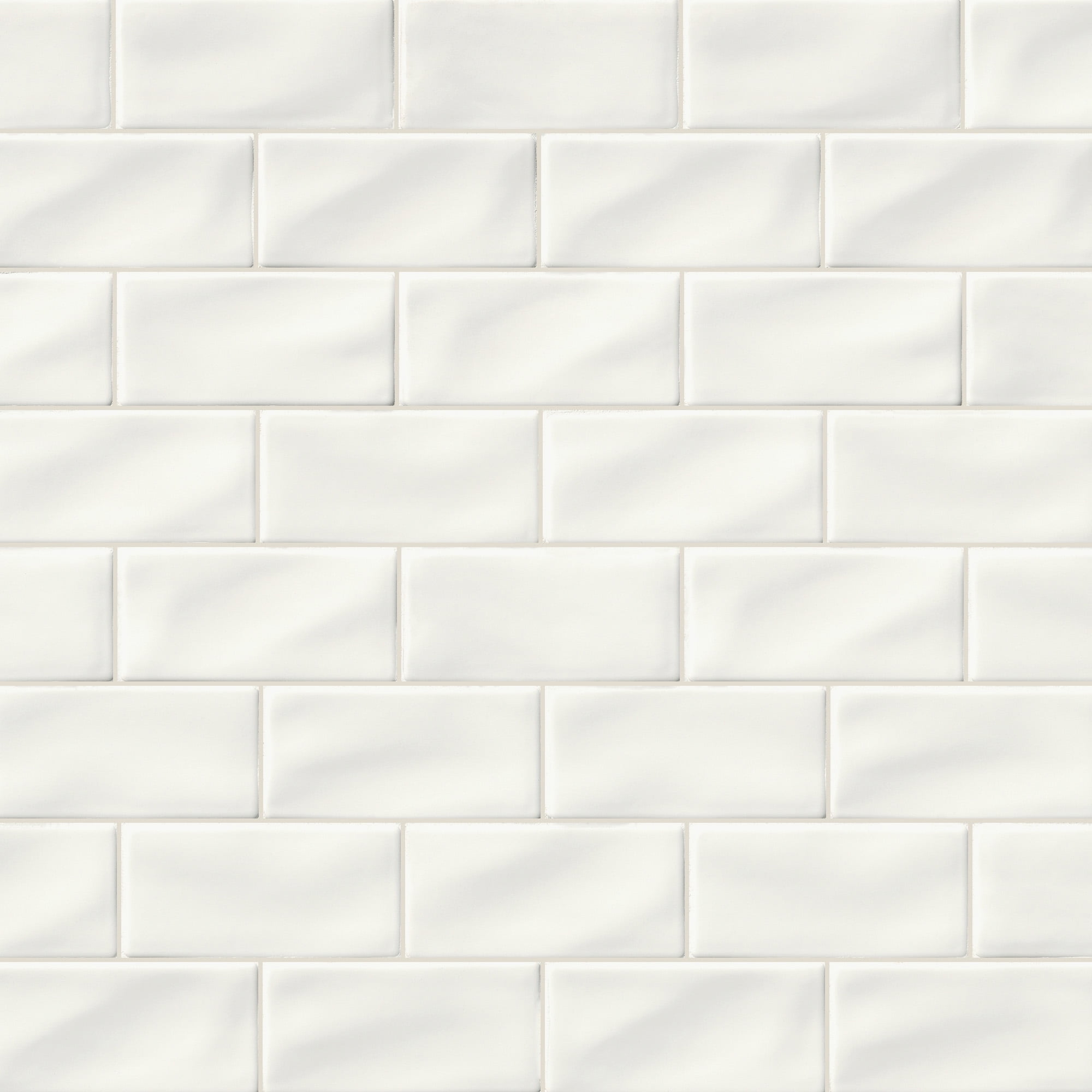 MSI Beveled 3 in. x 6 in. Glossy Ceramic White Subway Tile (1 sq. ft. / case) MSI Beveled 3 in. x 6 in. Glossy Ceramic White Subway Tile (1 sq. ft. / case)
