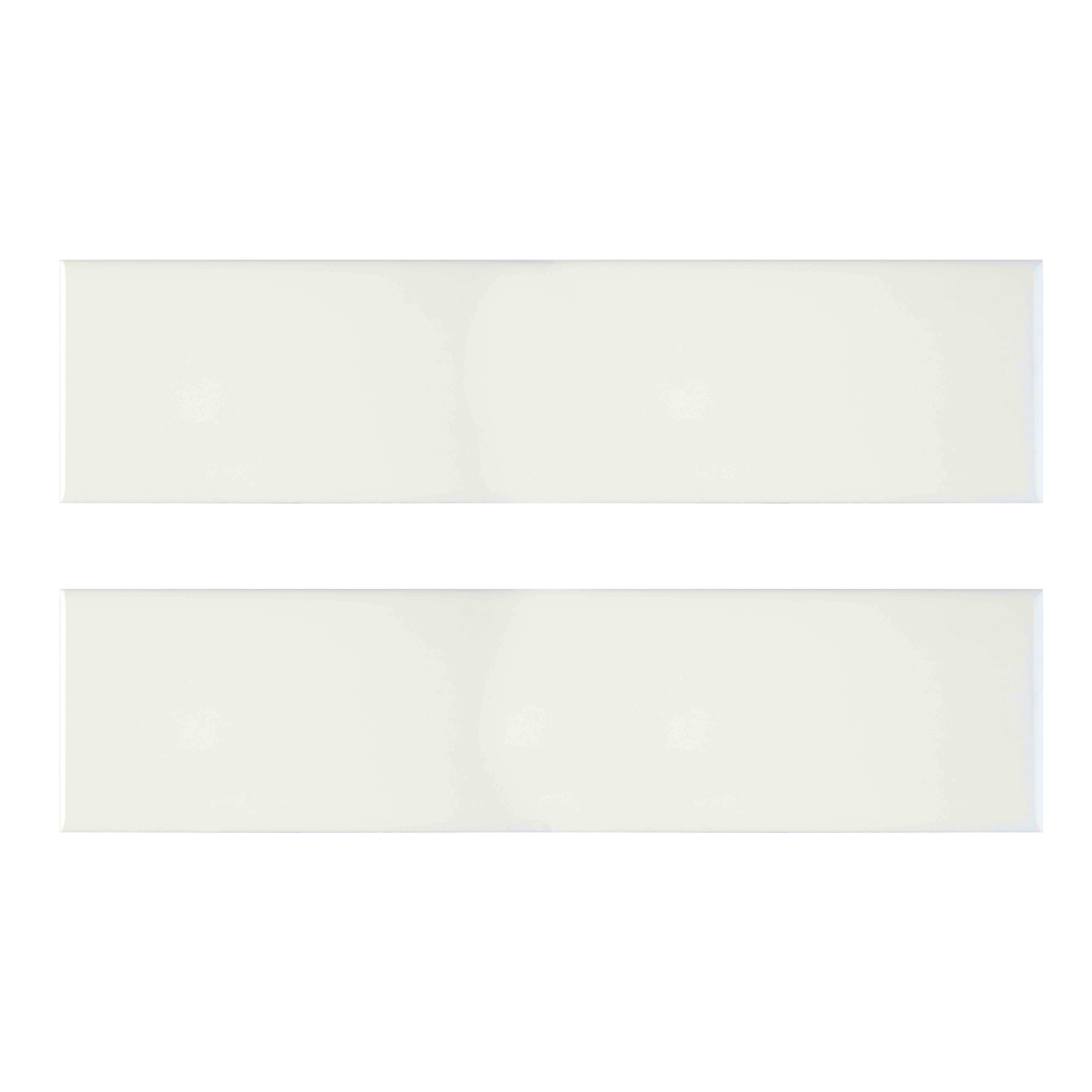 MSI White Glossy Bullnose 4 in. x 12 in. Glossy Ceramic Wall Tile (10 lin. ft. / case)