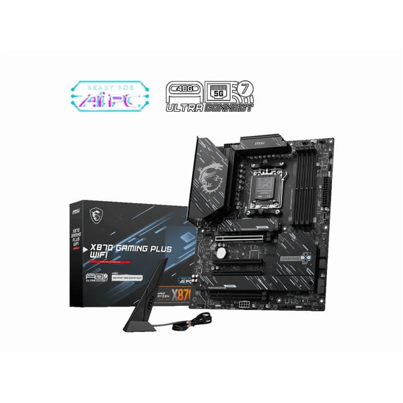 MSI X870 Gaming Plus WiFi Motherboard - AMD AM5, DDR5, PCIe 5.0, Wi-Fi 7