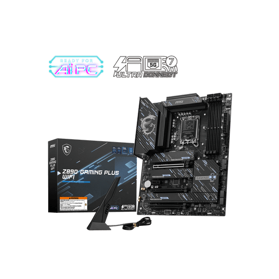 MSI Z890 GAMING PLUS WIFI LGA 1851 Intel Z890 SATA 6Gb/s ATX Motherboard