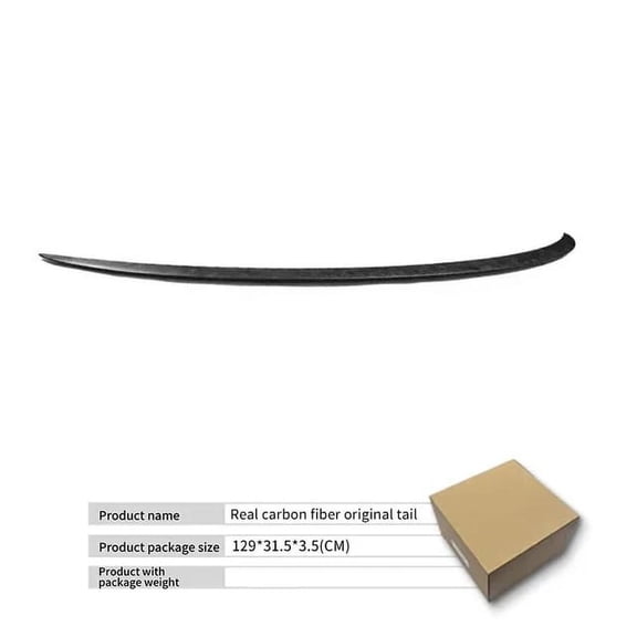 MSJ Spoiler for Tesla New Model 3 Highland 2024 Real Carbon Fiber Original Rear Trunk Spoiler Wing High-performance Car Accessories
