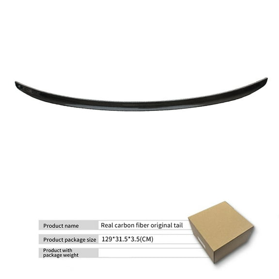 MSJ Spoiler for Tesla New Model 3 Highland 2024 Real Carbon Fiber Original Rear Trunk Spoiler Wing High-performance Car Accessories