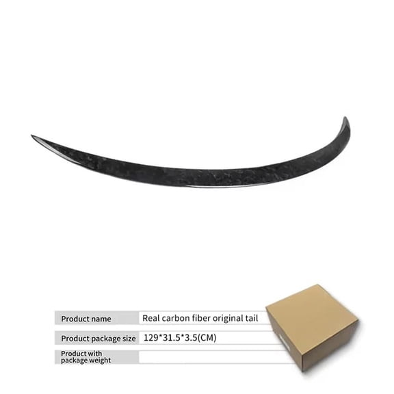 MSJ Spoiler for Tesla New Model 3 Highland 2024 Real Carbon Fiber Original Rear Trunk Spoiler Wing High-performance Car Accessories