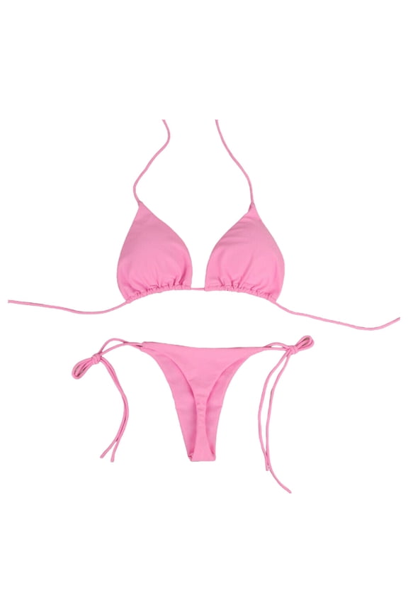 2 Piece Swimsuit for Women Boho Swimwear Floral Bikini Set Womens Bathing Suits 2 Piece Bathing Suit Trendy Swimsuits Boho Bikini Bathing Suits Pink XL