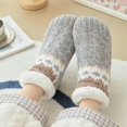 thumbnail image 1 of MSJUHEG Ankle Socks,Compression Socks,Toe Socks,No Show Socks Womens,Socks,Slipper Socks Soft Slipper Socks with Non Slip Thickening Bottom Glue Warm Socks Gray One Size, 1 of 3