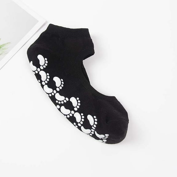 MSJUHEG Ankle Socks,Compression Socks,Toe Socks,No Show Socks Womens,Socks,Thin Fitness Socks Silicone Non Slip Beginners Yoga Socks Black One Size
