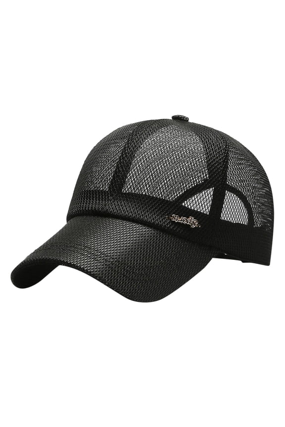 Baseball Cap Adjustable Summer Hat Breathable Hat Sun Protection Sport Hats Sunscreen Baseball Hat Mesh Baseball Cap Low Brim Soft Top Cap Golf Mesh Cap E One Size