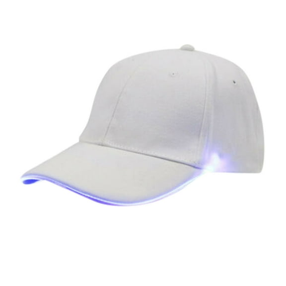 MSJUHEG Baseball Cap Cowboy Hat Trucker Hat Led Lighted Up Hat Glow Club Party Baseball Hip-Hop Adjustable Sports Cap Hats for Women Fascinators Hats for Women Cotton 1PC Hat Blue One Size