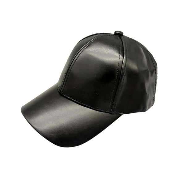 MSJUHEG Baseball Cap Cowboy Hat Trucker Hat Male Female Baseball Cap Adjustable Soild Men Women Baseball Cap Unisex Hat Hats for Women Fascinators Hats for Women Pu 1PC Hat Black One Size