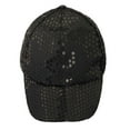 thumbnail image 1 of MSJUHEG Baseball Cap Cowboy Hat Trucker Hat New Fashion Unisex Pure Color Sequined Hats Baseball Caps Hats for Women Fascinators Hats for Women Cloth 1PC Hat Black One Size, 1 of 3