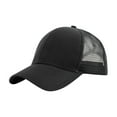 thumbnail image 1 of MSJUHEG Baseball Cap Trucker Hat Trucker Hats Women Outdoor Unisex Baseball Mesh Cap Open Back Solid Color Sun Hat Cap Golf Hat Fascinators Hats for Women Polyester 1PC Hat Black One Size, 1 of 2